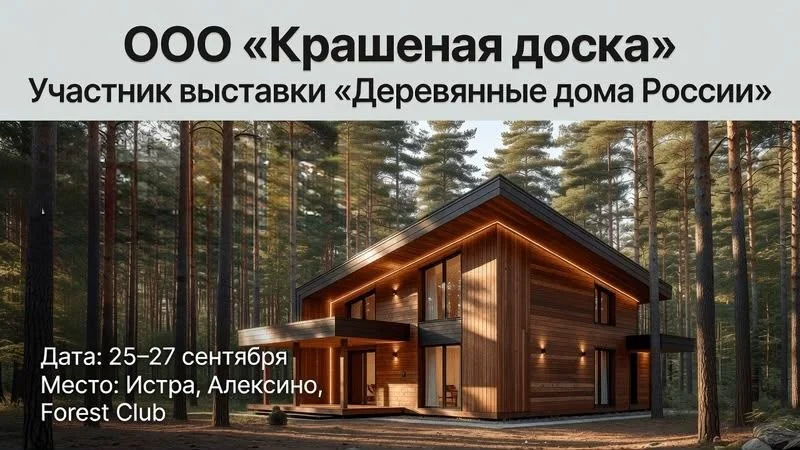 Выставка «Деревянные дома России» 2026 — приглашение от «Крашеной доски»